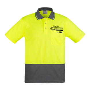 Hi Vis Polo - Yellow / Navy