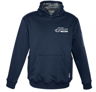 Unisex multi pocket hoodie - navy/charcoal